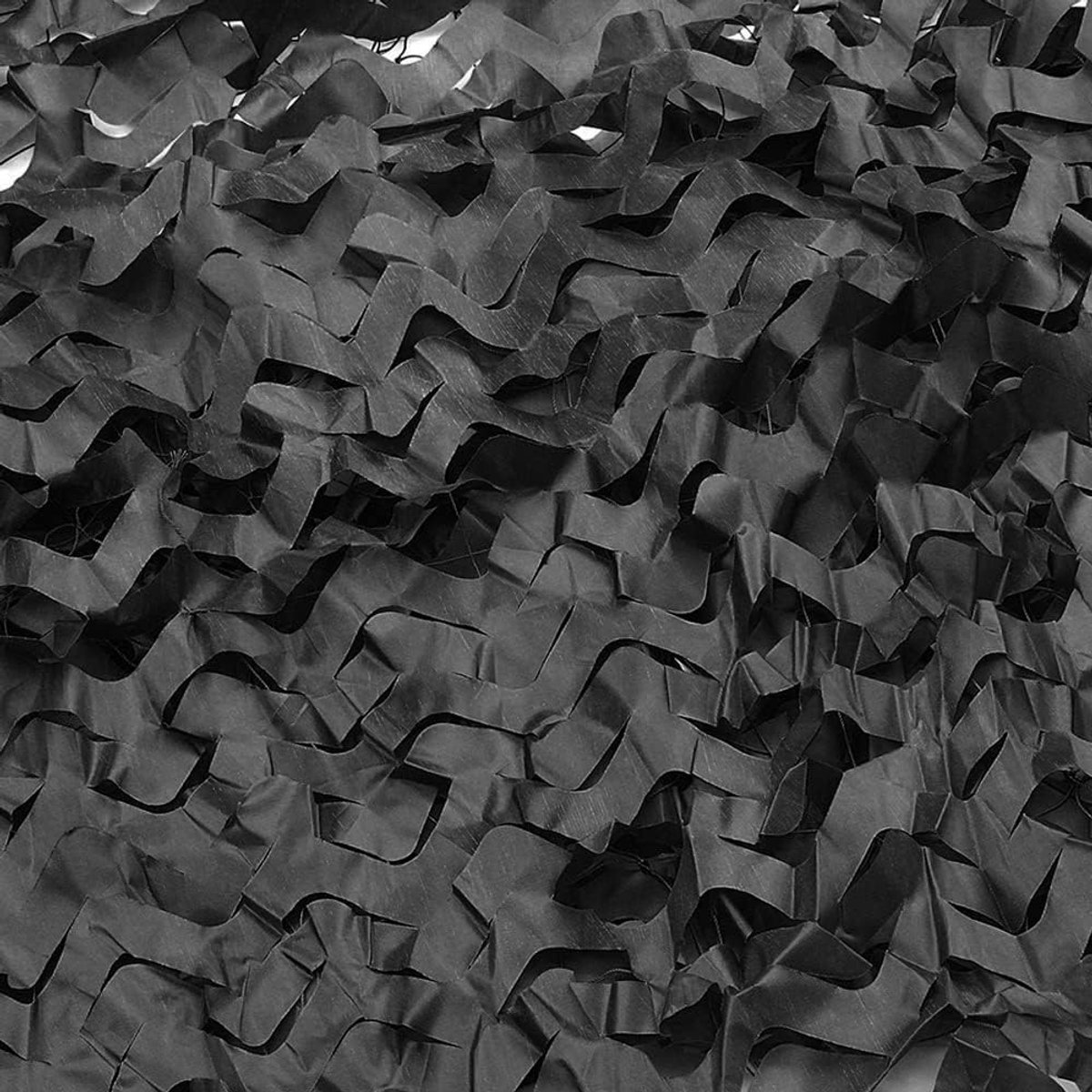 Camouflage Net 4 x 5 m - Pure Zwart - Waterdicht en Rotbestendig - Voor Jacht en Camping - ShopVlot