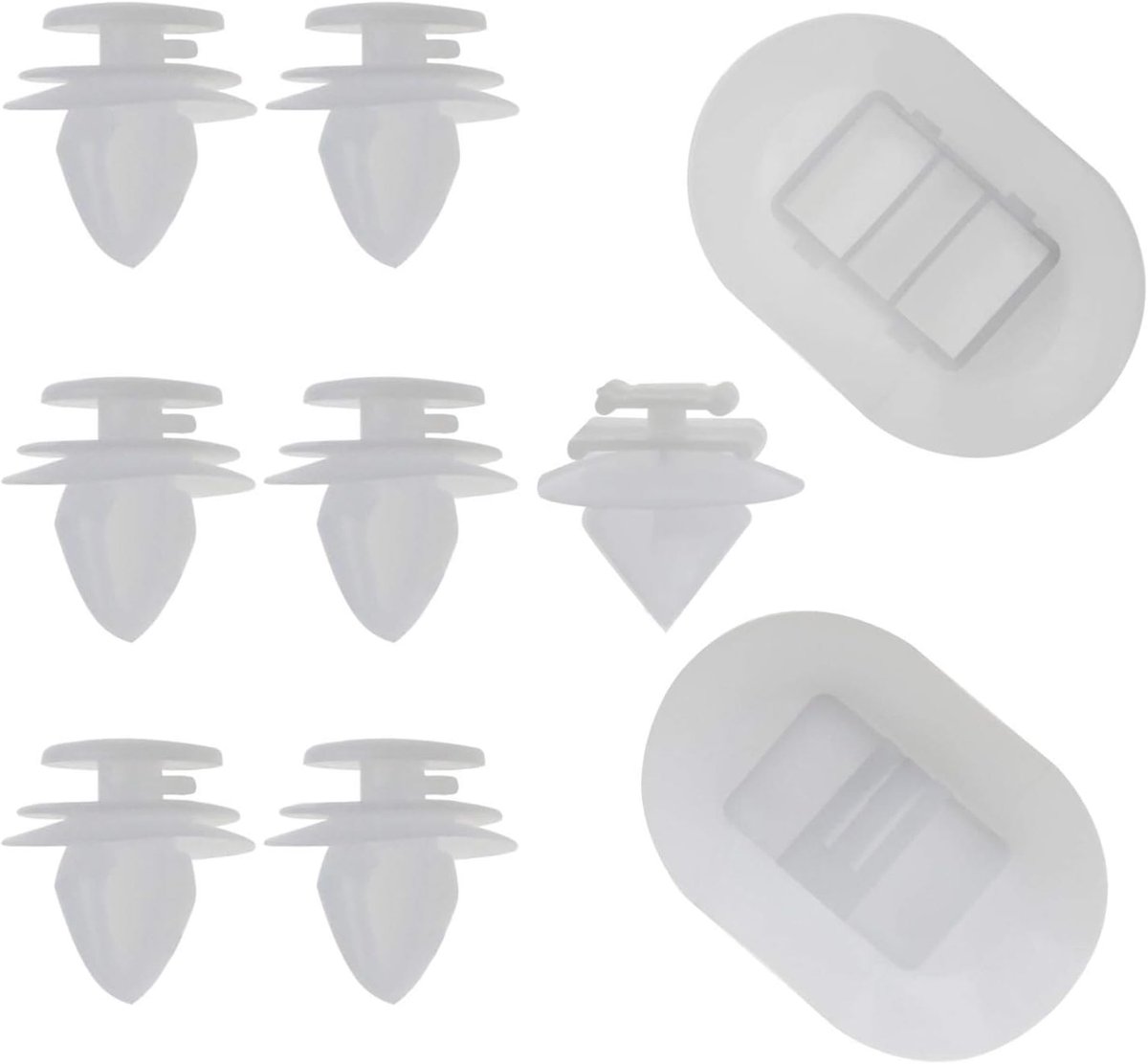 Car Side Skirt Fastening Clips Kit - Wit - Kunststof - 9 stuks voor Citroen DS3 - ShopVlot