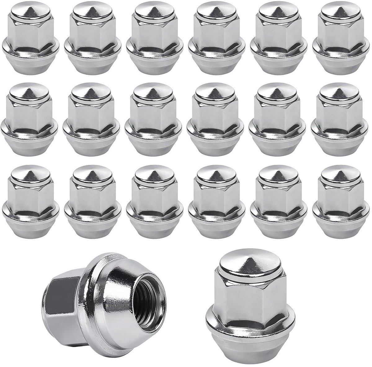 M12 x 1,5 wielmoeren - chroom - gesloten uiteinde - optimale Ford compatibiliteit - ShopVlot