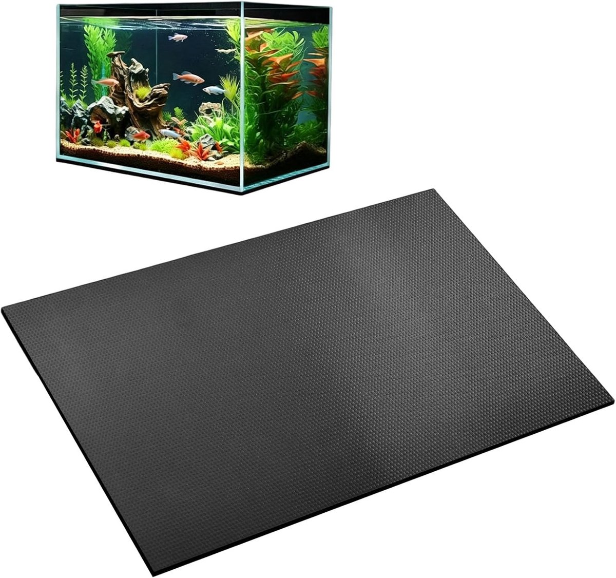 Nivelleringsmat aquarium 30,48 x 60,96 cm - neopreen viskussenonderlaag - schokabsorberend - voor geluidsreductie - ShopVlot