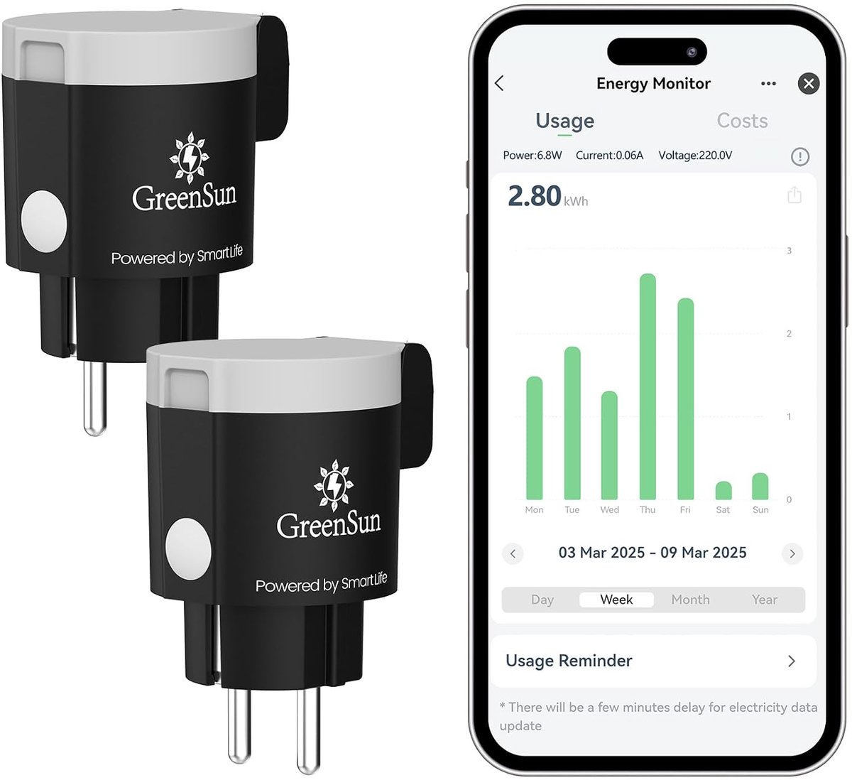 WiFi socket buiten timer - 16A 3680W - IP44 waterdicht - stemcontrole met Alexa/Google Home - Pack van 2 - ShopVlot