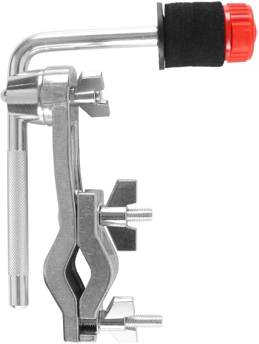 Drum Kit Montage Klem L-Arm Stang - Chroom Afwerking - Verstelbare Klem - Ideaal voor Drumaccessoires - ShopVlot