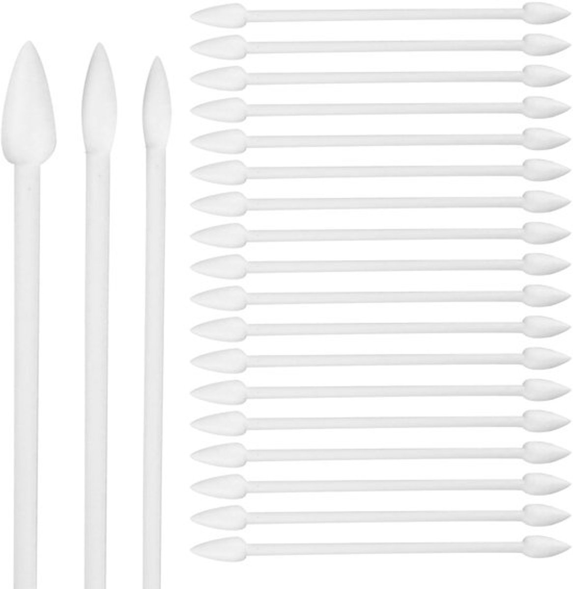 Dubbelzijdige schoonmaak wattenstaafjes - Precisie wattenbuds - Multifunctionele toelopende punten - 150 stuks - Ideaal voor elektronica...
