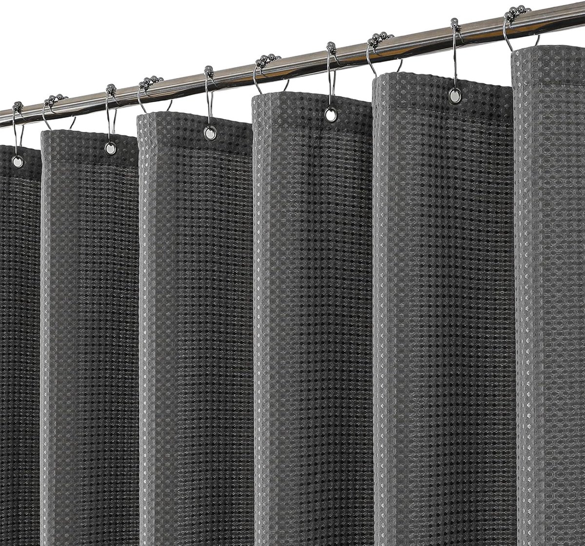 Douchescherm Donkergrijs 150 x 180cm - Zwaargewicht Polyester - Schimmelwerend - Luxe en duurzaam - ShopVlot