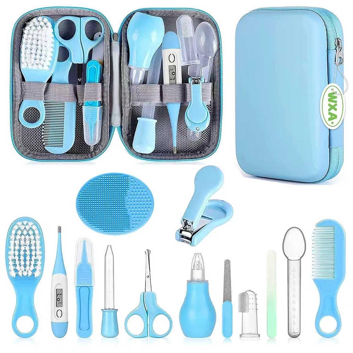 Casalora Baby Verzorging Set - 14-elig - Blauw