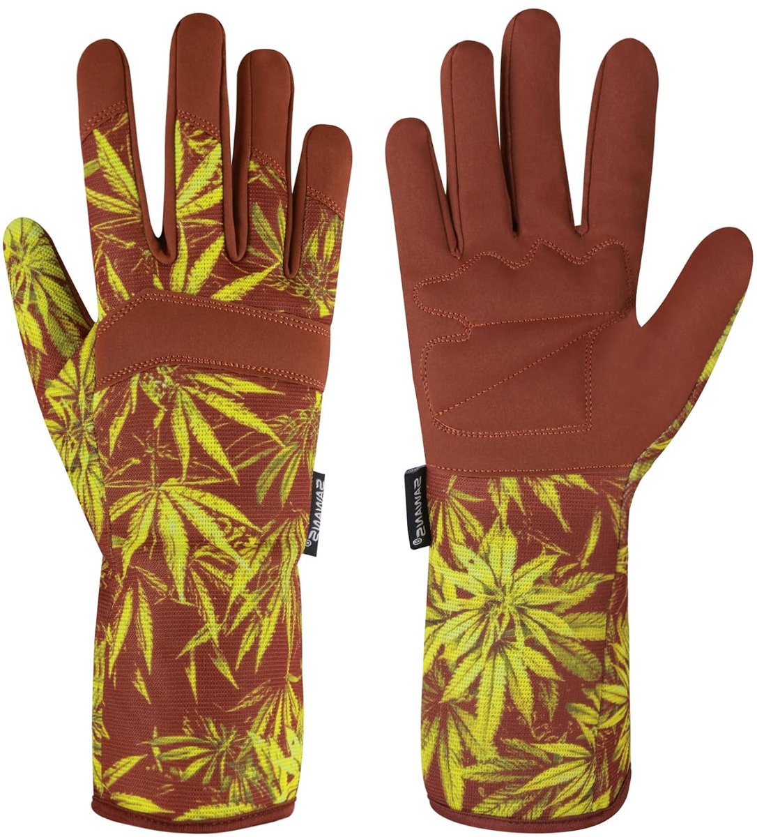 Gartenhandschoenen S - Mikrofiber, Leder - Langer onderarm - Veiligheid bij tuinieren - ShopVlot