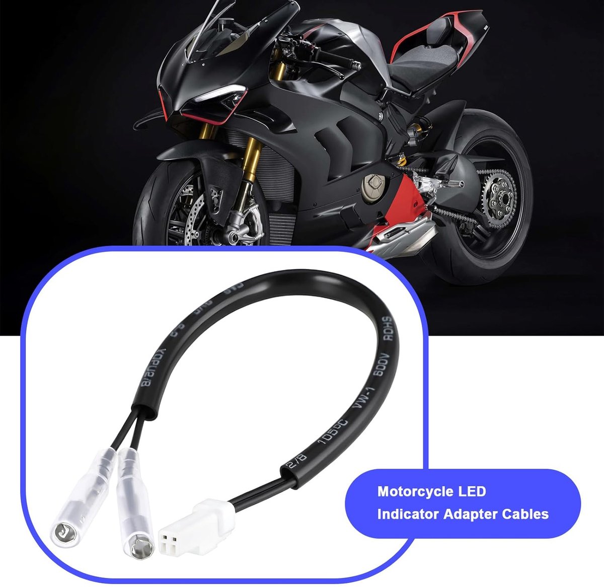 Motorfiets LED Indicator Adapter Kabel - 4 Stuks - Plug & Play - Geschikt voor Ducati - ShopVlot