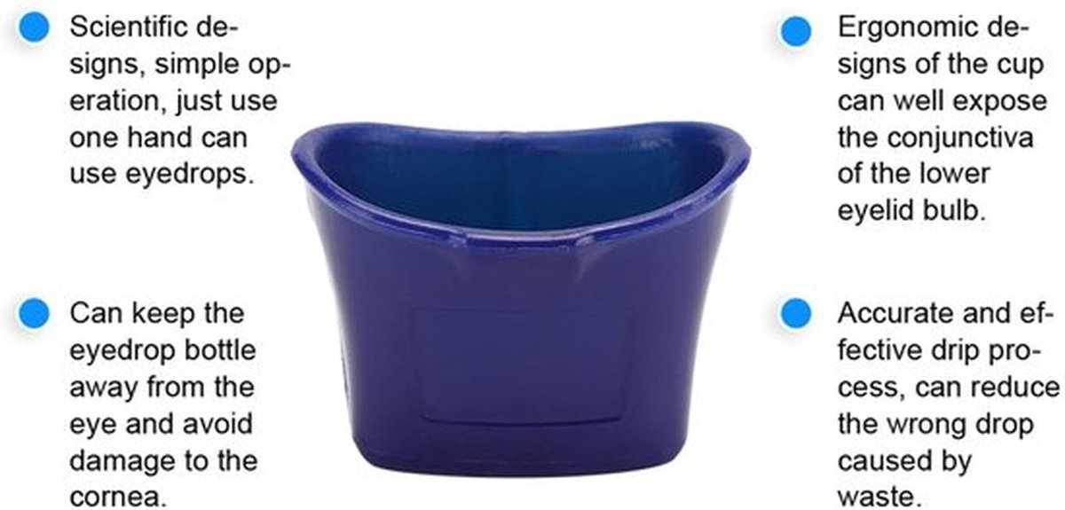 Oogdruppelhulp Ergonomisch Ontwerp - Draagbare Oogdruppeldispenser - Herbruikbaar Hulpmiddel - Geschikt voor Alle Leeftijden - Handwasbaar - Veilig en Comfortabel in Gebruik