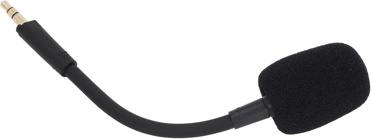 Gamingmicrofoon vervangend - opvouwbare 360 graden draaibaar - vergulde stekker 3,5 mm - voor Barracuda X-hoofdtelefoon - ShopVlot