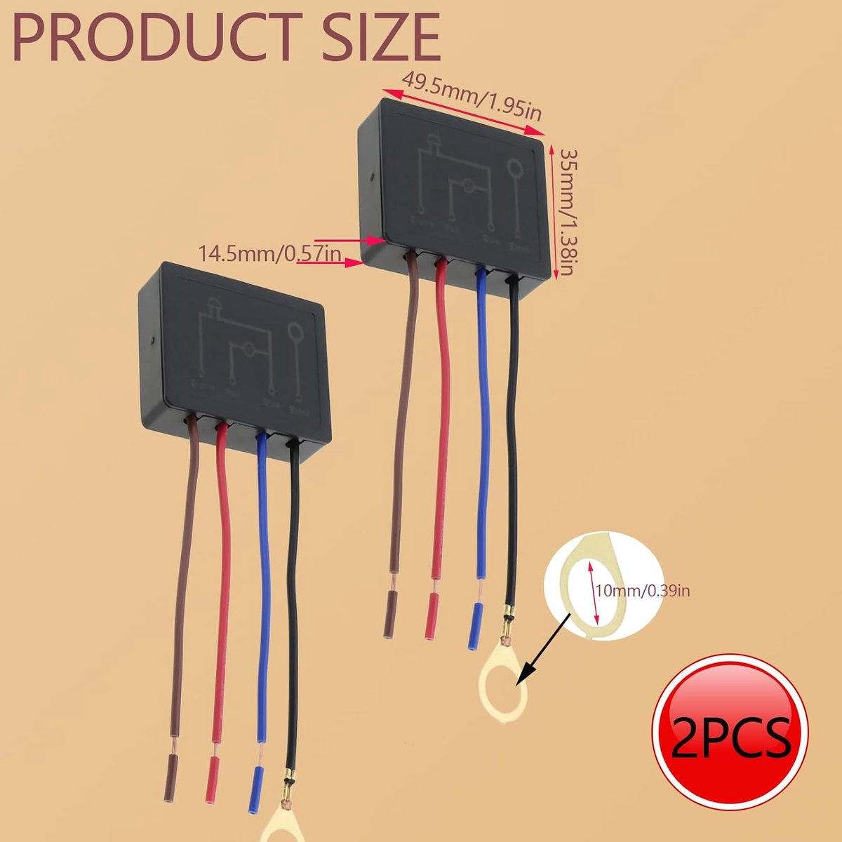 Touch dimmer module 4 weg - 2 stuks - eenvoudig te installeren - geschikt voor tafellampen en vloerlampen - ShopVlot