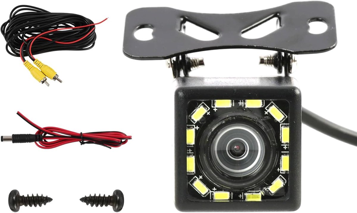 Achteruitrijcamera 170 graden - HD nachtzicht - 12 ledlampen - IP68 waterdicht, veilig manoeuvreren - ShopVlot