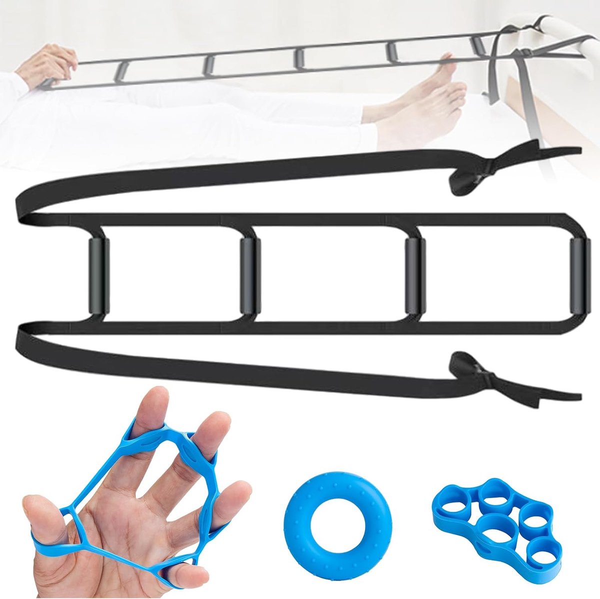 Bedladder - 232 x 17 cm - verstelbare knuffelladder - ideaal voor ouderen en zieken - ShopVlot