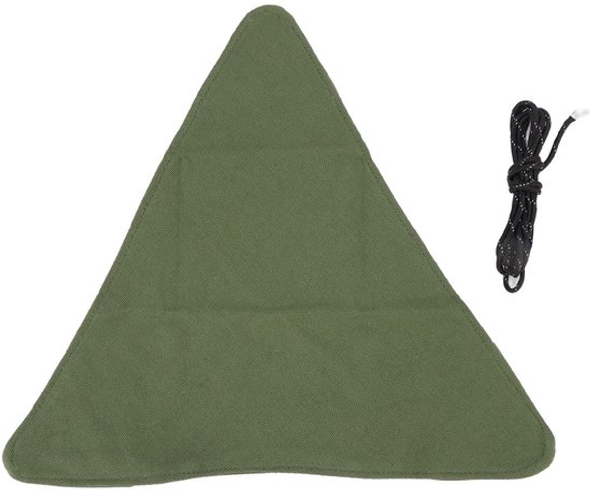 Doek voor Kruk - Opvouwbaar - Draagbaar - Driehoekig - Geschikt voor Kamperen/Vissen/Wandelen - Linnen, 82 gr - Krukstof