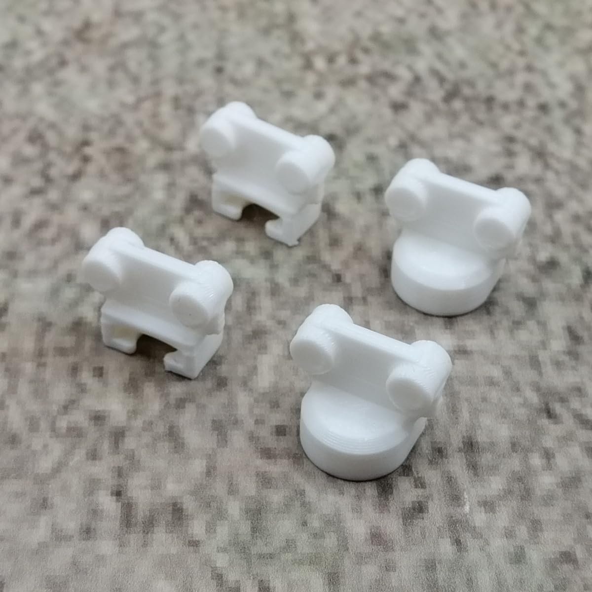 Replacement Glides Roll 4 Pack White Replacement Part Compatible with IKEA KVARTAL Walk Strip Curtain Rail (White) - ShopVlot