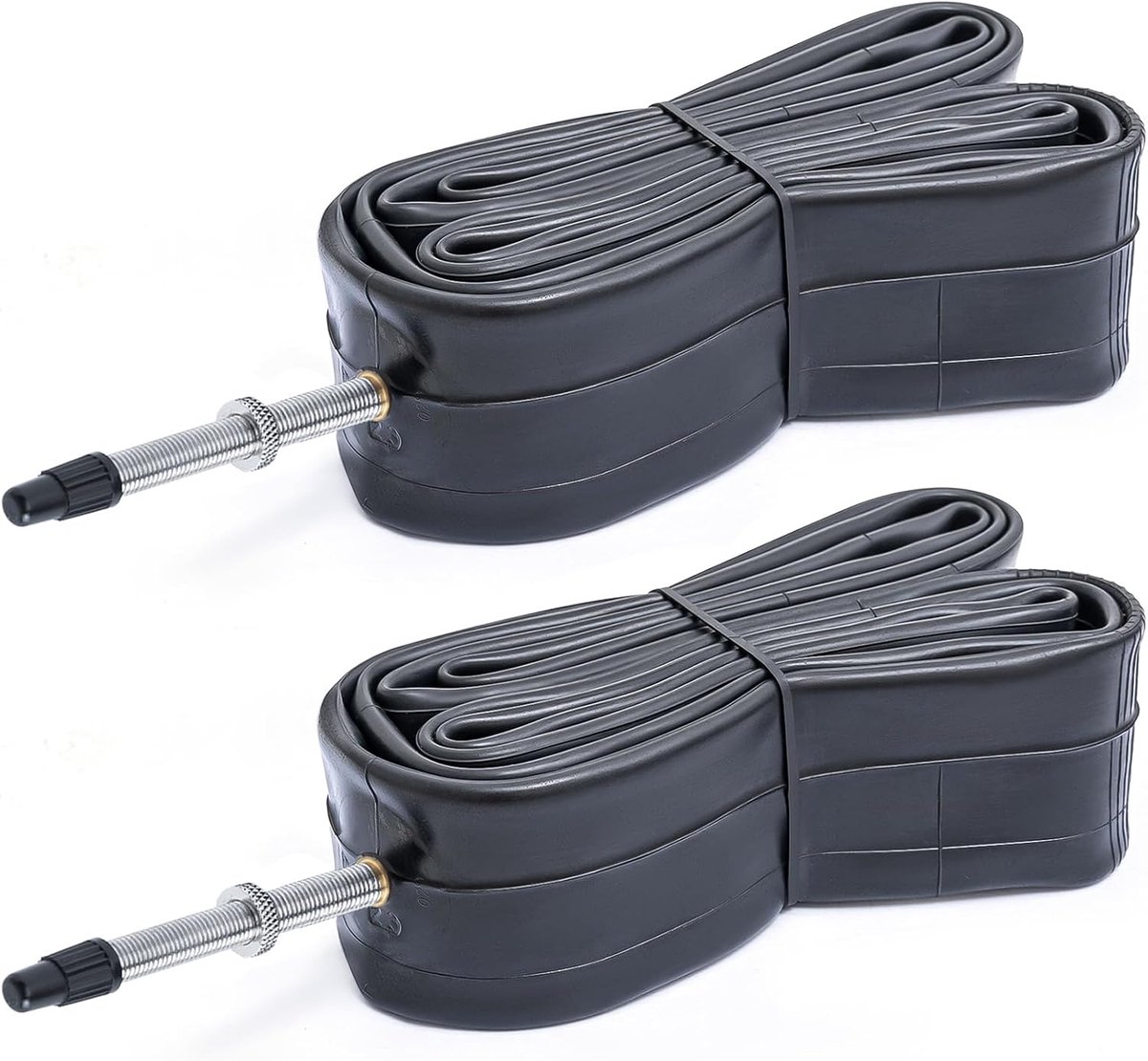 700x18C/19C/20C/21C/22C/23C/24C/25C FV60mm Bicycle Tubes, 700C Replacement Bike Inner Tubes (2 PCS) Reliable 700 x - ShopVlot