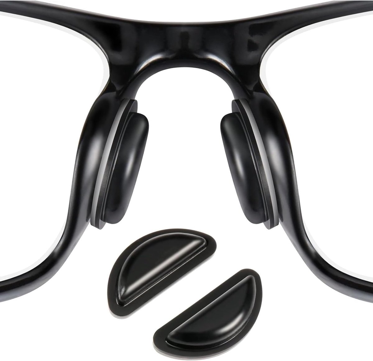 10 Pairs Hollow Nose Pads for Glasses, Silicone Nose Pads for Glasses, Self-Adhesive Non-Slip Glasses Nose Grips with - ShopVlot