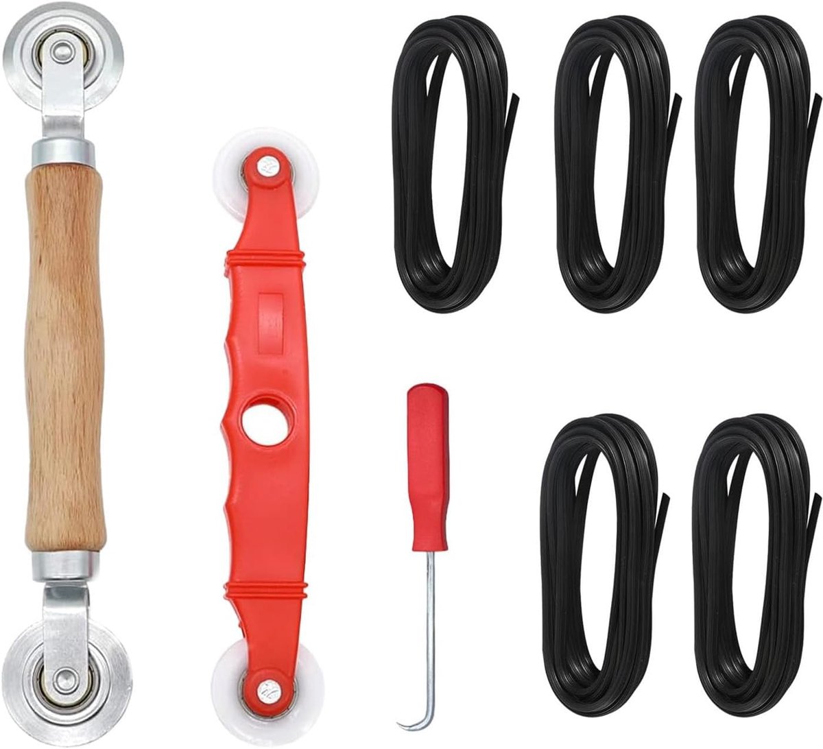 8 Piece Tool Roll Up Mechanism, Screen Roll Tool, Roller Screen, High Quality Material, Convenient and Durable, Used - ShopVlot