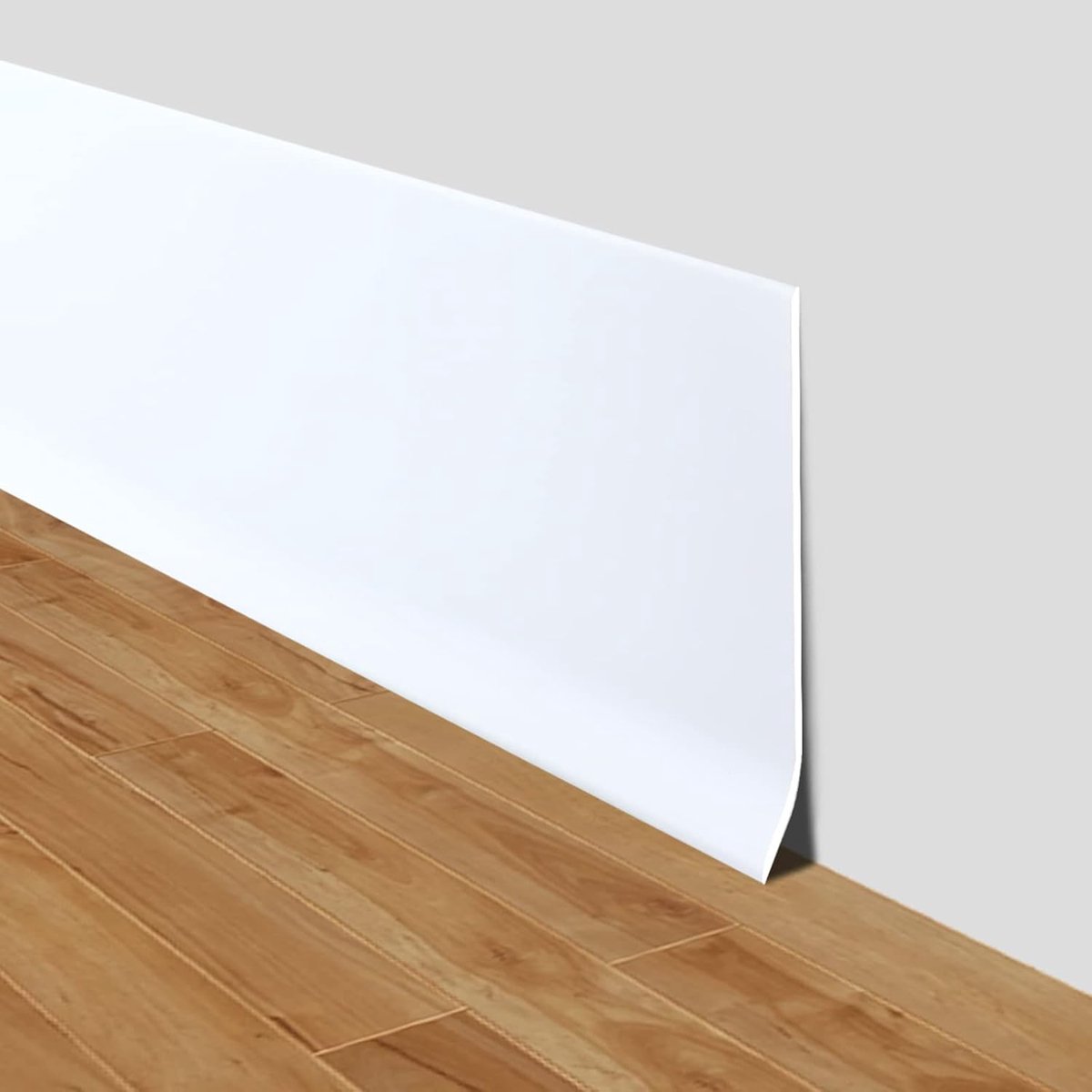 Skirting Board Self Adhesive PVC Flexible Skirting Boards 10cm Wide Vinyl Wall Skirting Boards for Kitchen, Bathroom - ShopVlot