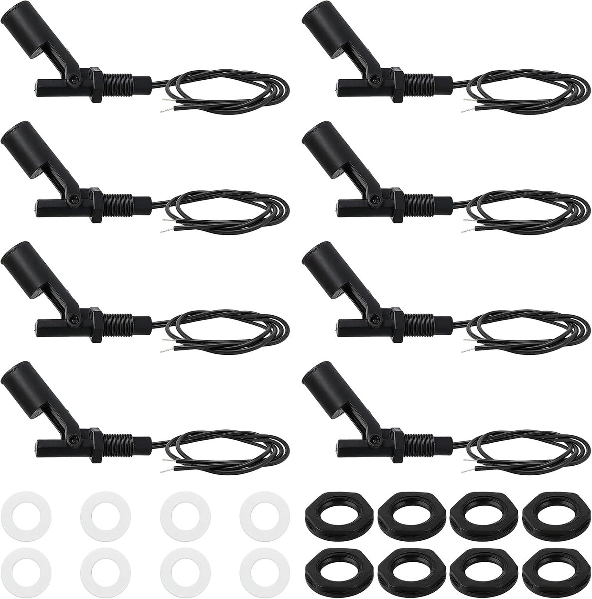 8pcs Float Switch, Horizontal, Water Level Sensor for Liquid, Float Switch, Side Mount, Water Level Switch for Tank - ShopVlot