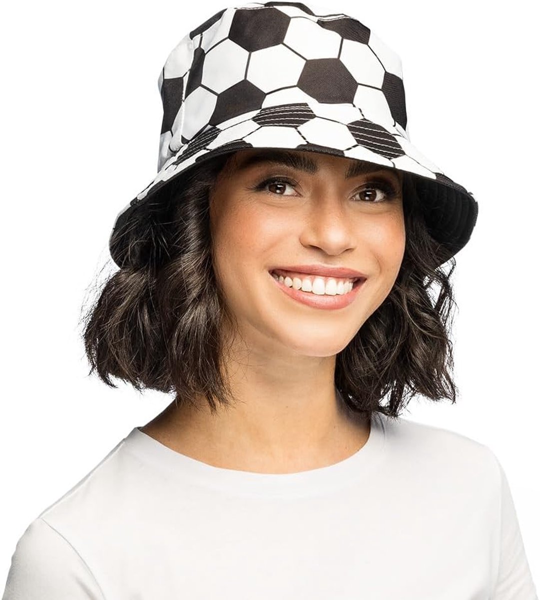 Fisherman Hat in Football Design, Fisherman Hat for Children and Adults, Football Fan Hat for WM, EM, Tunier, Theme - ShopVlot — cadeau in Mode & Accessoires - foto 3