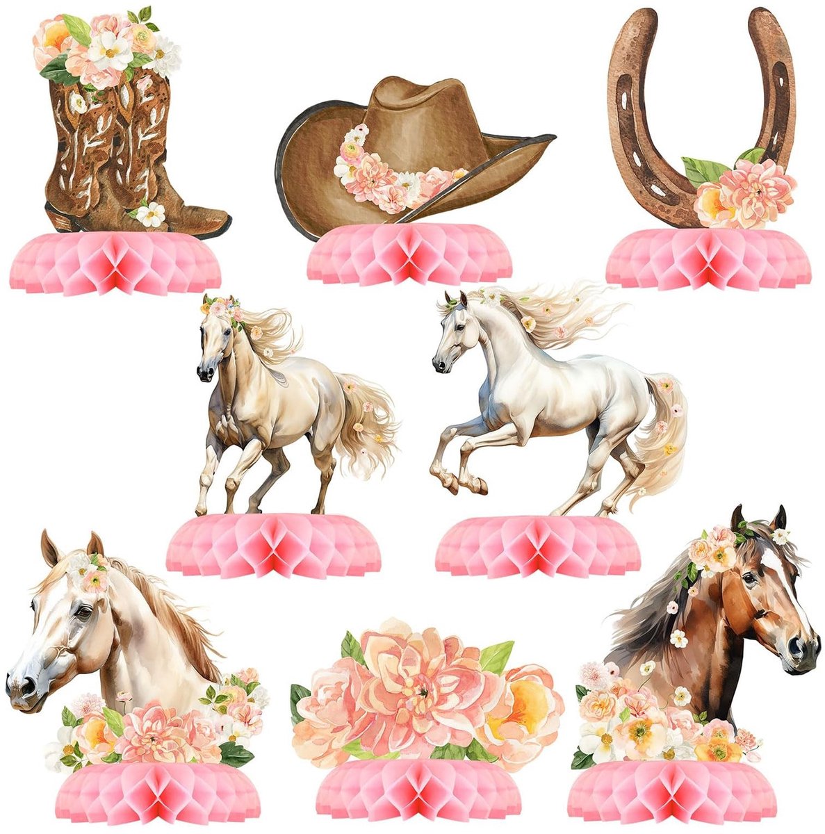 Solidchoice - Paard Thema Tafel Decoratie Set voor Meisjesfeest