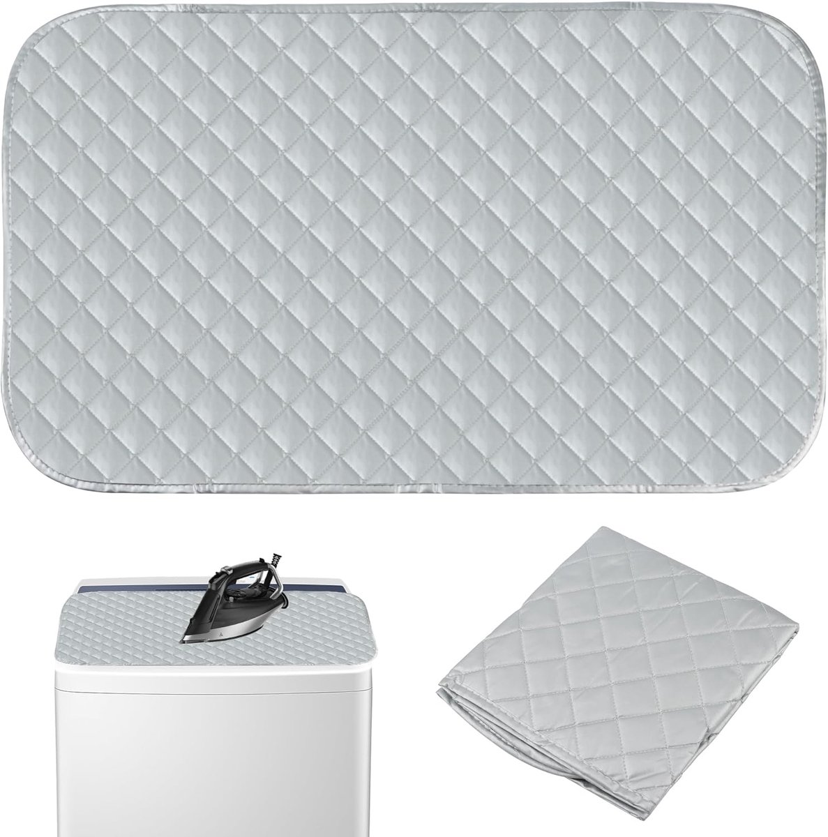Strijkmat 48 x 85 cm - Katoen - Vouwbare strijkpad - Ruimtebesparend voor tafel - ShopVlot