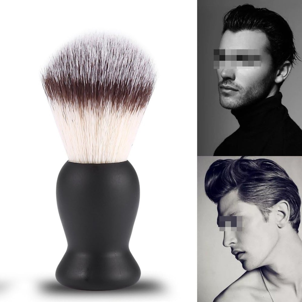 Scheerkwast - Synthetisch Haar - Voor Mannen - Nylonhaar - Voor Baard en Snor