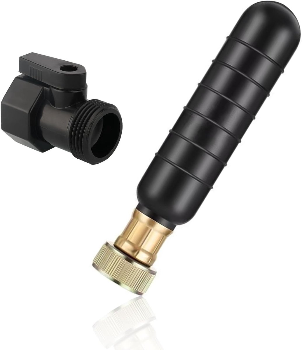 Afvoerblaas rubber 3,5-3 inch - met 3/4 inch afsluitventiel - voor het reinigen van verstoppingen - ShopVlot