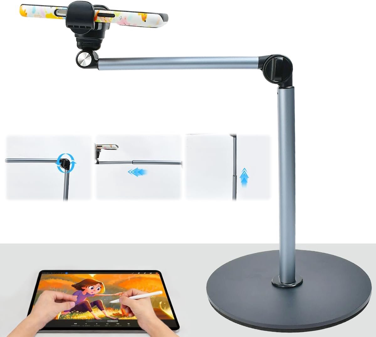 Livestream camera statief voor mobiele telefoon - verstelbaar - robuust ontwerp - ideaal voor vlogs - ShopVlot