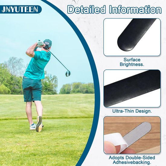 30 Stuks Zelfklevende Lood Tape voor Golfclubs, Tennisrackets en Pickleball Peddels - Ideaal voor Balans, Gewicht en Prestaties van Merkloos — afbeelding 2