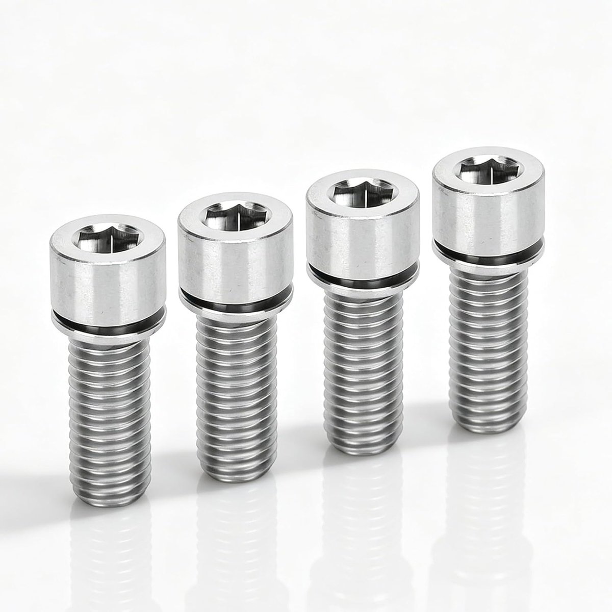 Fiets stuur bouten set van 4 - M7 x 20 mm titaniumlegering - hoge taaiheid - gemakkelijk te installeren - ShopVlot