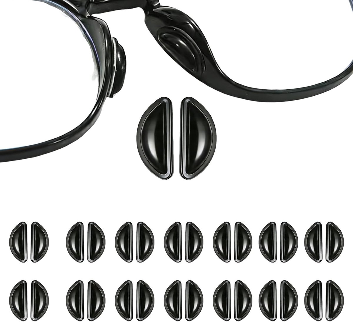 Neuspads Brille-D-Shape Luchtkussen - Siliconen - Antislip en hypoallergeen - Comfortabel voor dagelijks gebruik - ShopVlot