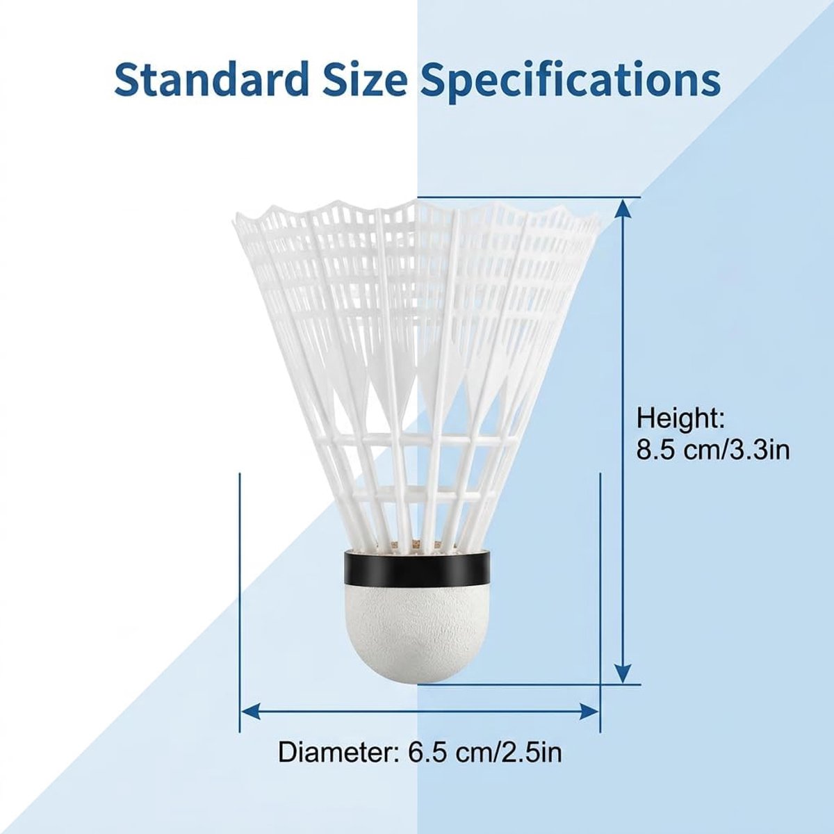 Badminton ballen set 16 stuks - nylon veerbal - lichtgevend - voor outdoor gebruik - ShopVlot