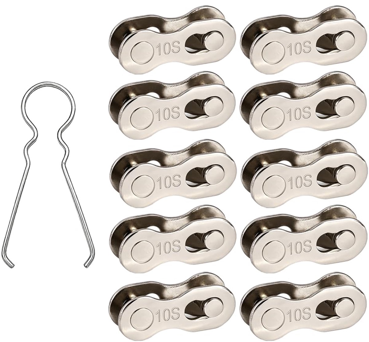 Kettingslot fietsketting 10-voudig - hoogwaardig staal - betrouwbare verbinding - ideale reparatieset - ShopVlot