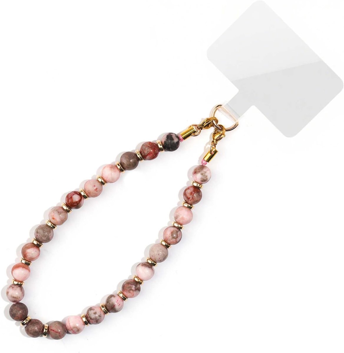 Mobiele telefoon armband - dubbele ketting - met telefoon patch - stijlvol en praktisch - ShopVlot