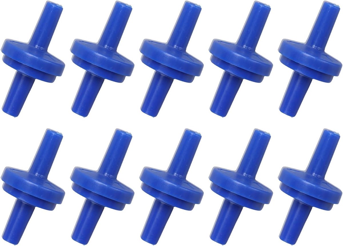 Eenrichtingsklep 10pcs 4mm - PP plastic - voorkomt terugstroom - ideaal voor water en lucht - ShopVlot