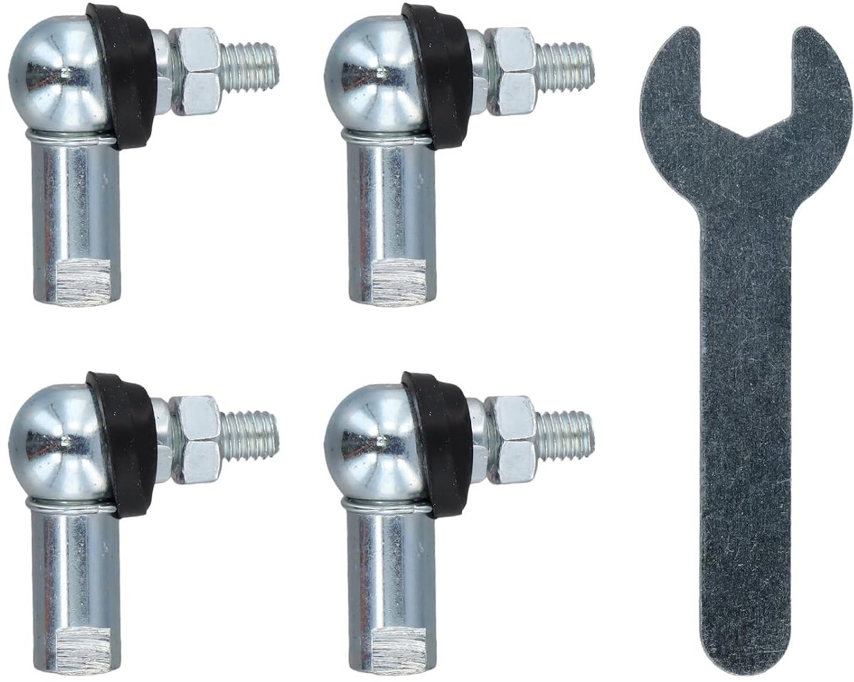 Ballhoekverbinder M6 x 1mm - L-vormige bal - zelf smerend - ideaal voor mechanische toepassingen - ShopVlot