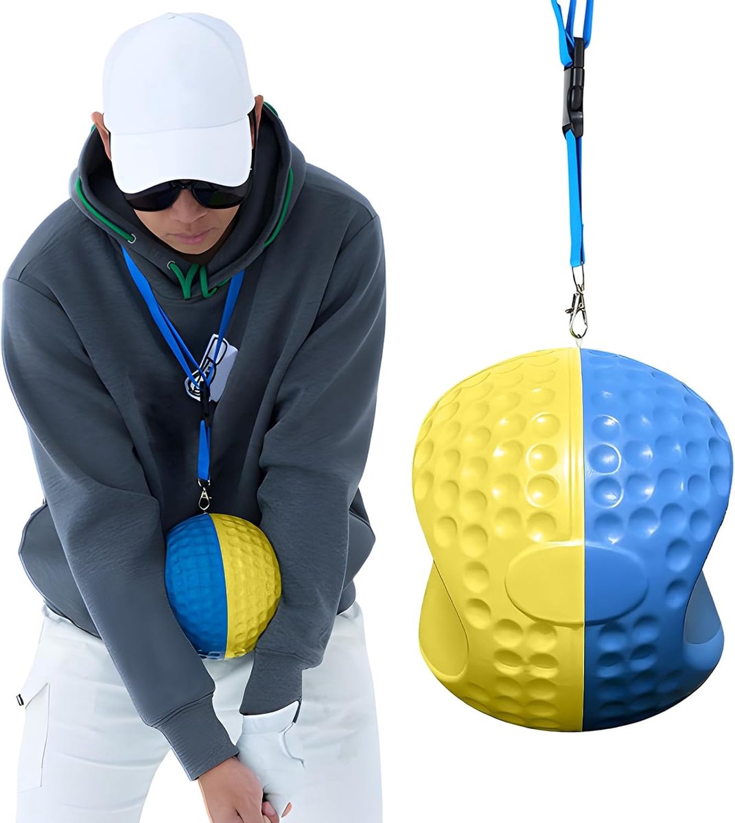 Golf swing trainer bal - Correctie van houding en beweging - Inclusief lanyard - Ideaal voor beginners - ShopVlot