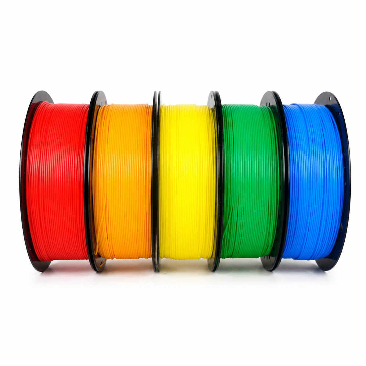 PLA+ filament - Voordeelbundel Regenboog - Rood, Oranje, Geel, Groen, Blauw - 1,75 mm - 5 kg - Koppelprint