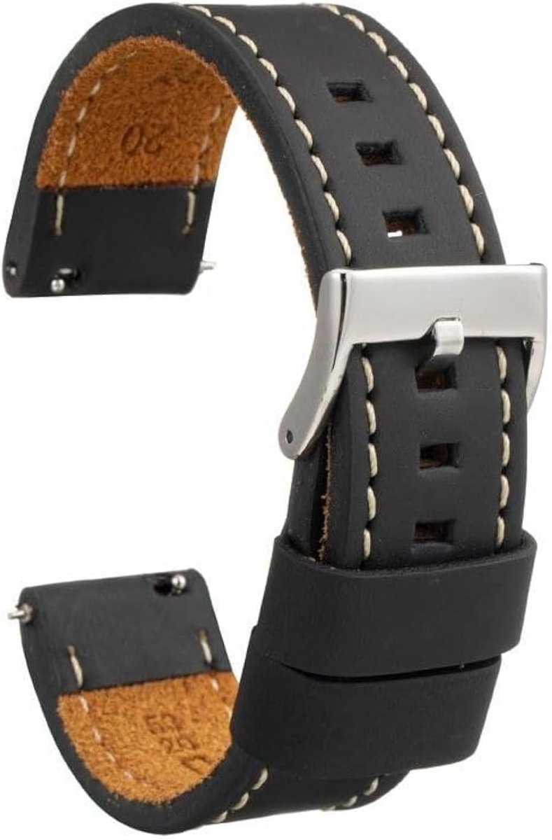 Cowhide leather watch straps, extra long, ref. 384EL - ShopVlot