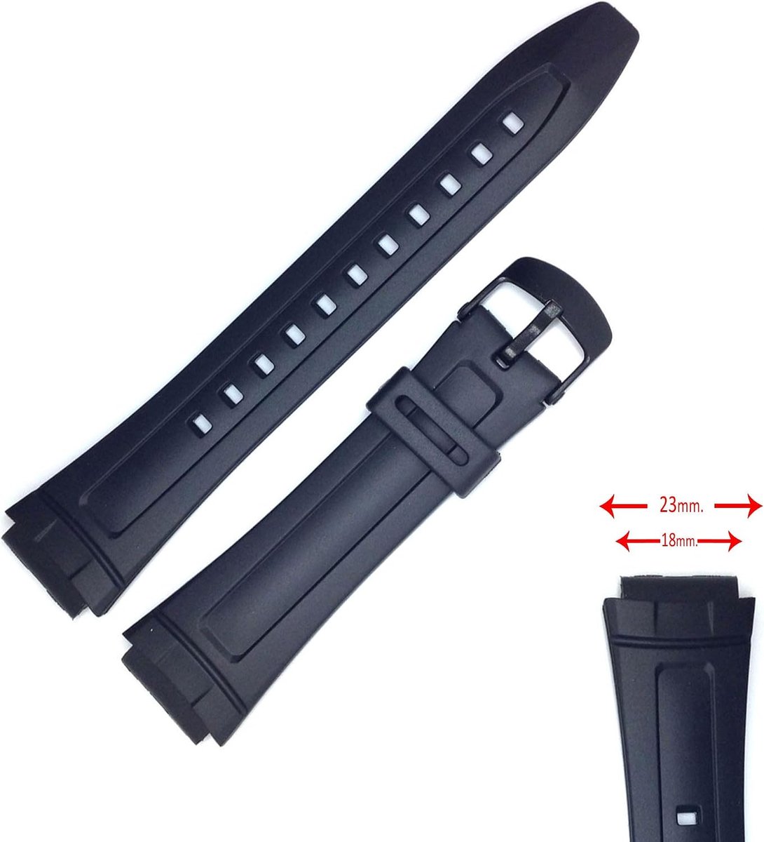 Watch Strap Compatible with Casio AW-80 AW-82 Telememo CR0AE80 10117230 - ShopVlot