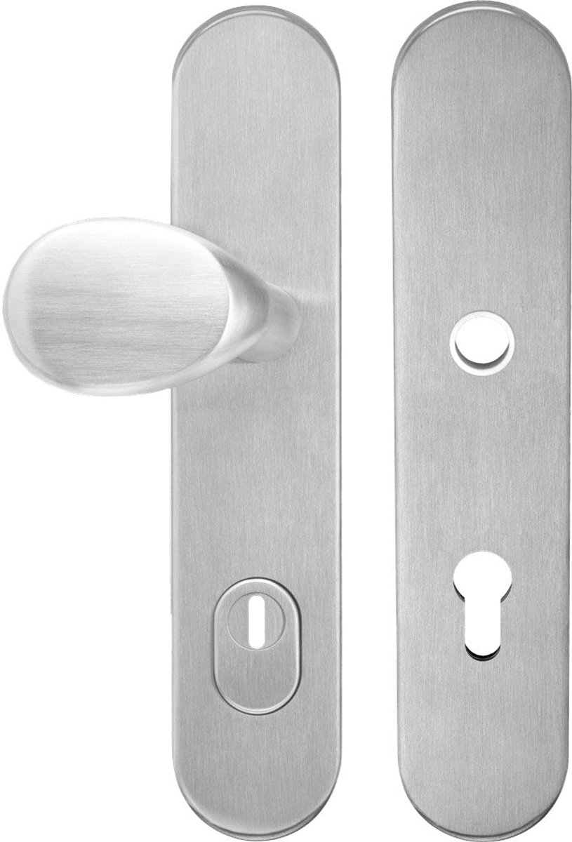 Oxloc Knop/Kruk Op Langschild KTB PC72 zonder Kruk RVS SKG*** - 1220731