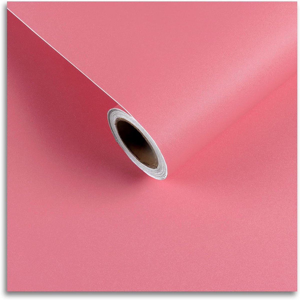 Coral Pink Zelfklevend Behang - Matte Plakfolie voor Meubels, Waterdicht en Ideaal voor Keuken en Woonkamer, 30cm