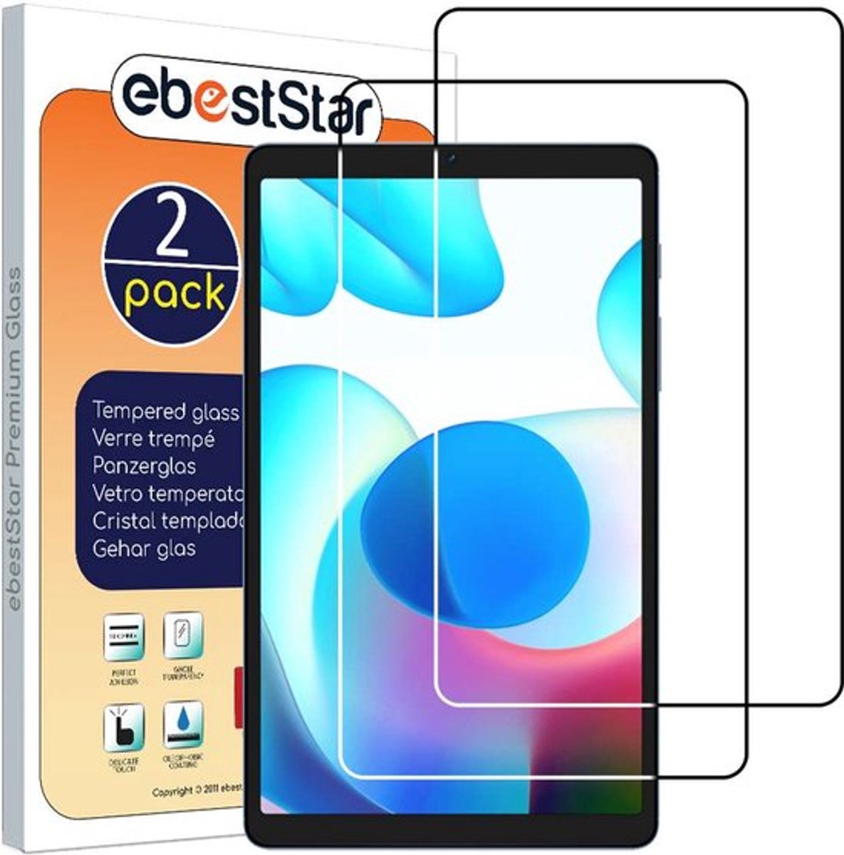 ebestStar - {2 Stuks} Gehard glas geschikt voor Realme Pad mini 8.7 (2022), Screen Protector Cover, Schermbeschermer Tempered Glass