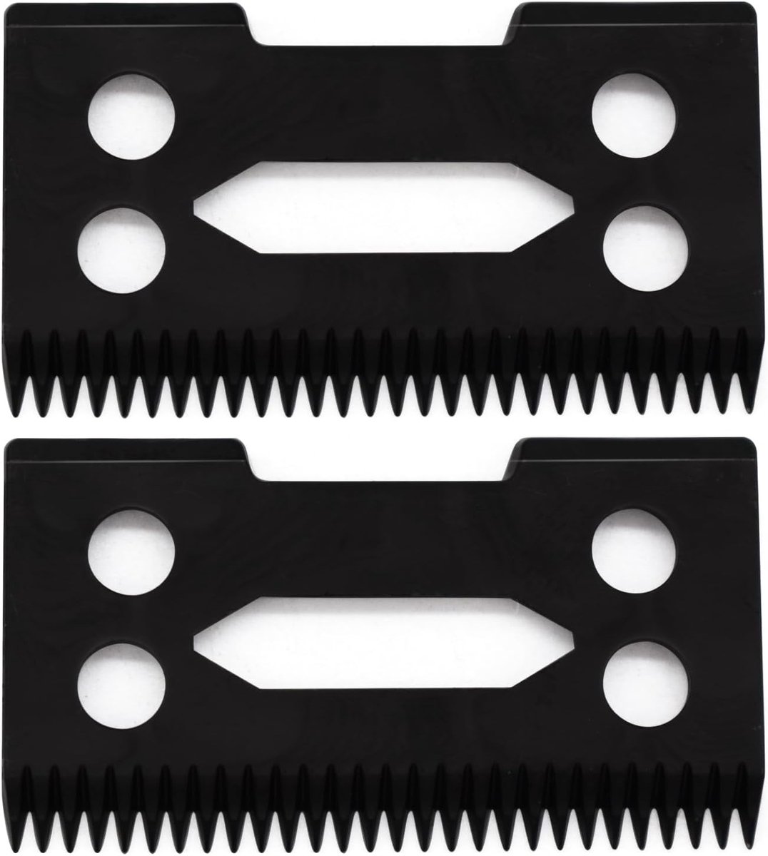 SnelShoppen - Professionele Verstelbare Clipper Vervangende Snijkop met Cubic Zirconia Keramische Snijblad voor Haartrimmer, Zwart, 2 Stuks, Geschikt