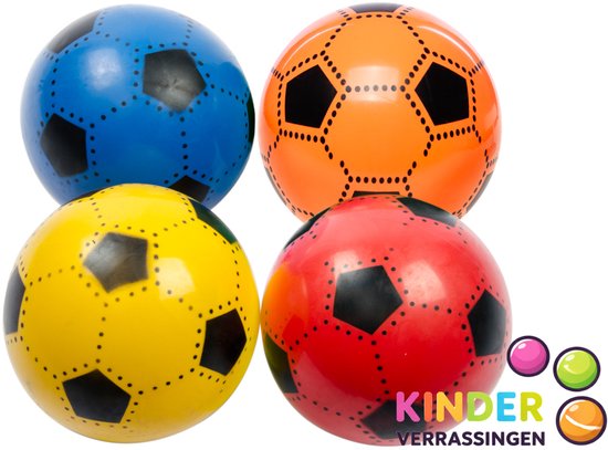 Lot De 12 Ballons De Football En Plastique - Diamètre 20 Cm - 7 Couleurs Assorties - Idéal Pour Enfants Dès 3 Ans