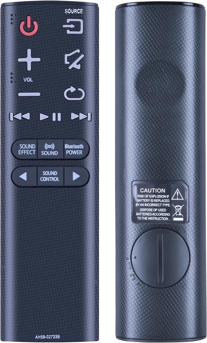 SnelShoppen - Nieuwe Vervangende Afstandsbediening voor Soundbar HW-K360, HW-K450, HW-K550, Universele Compatibiliteit, Eenvoudige Installatie, Ideaal