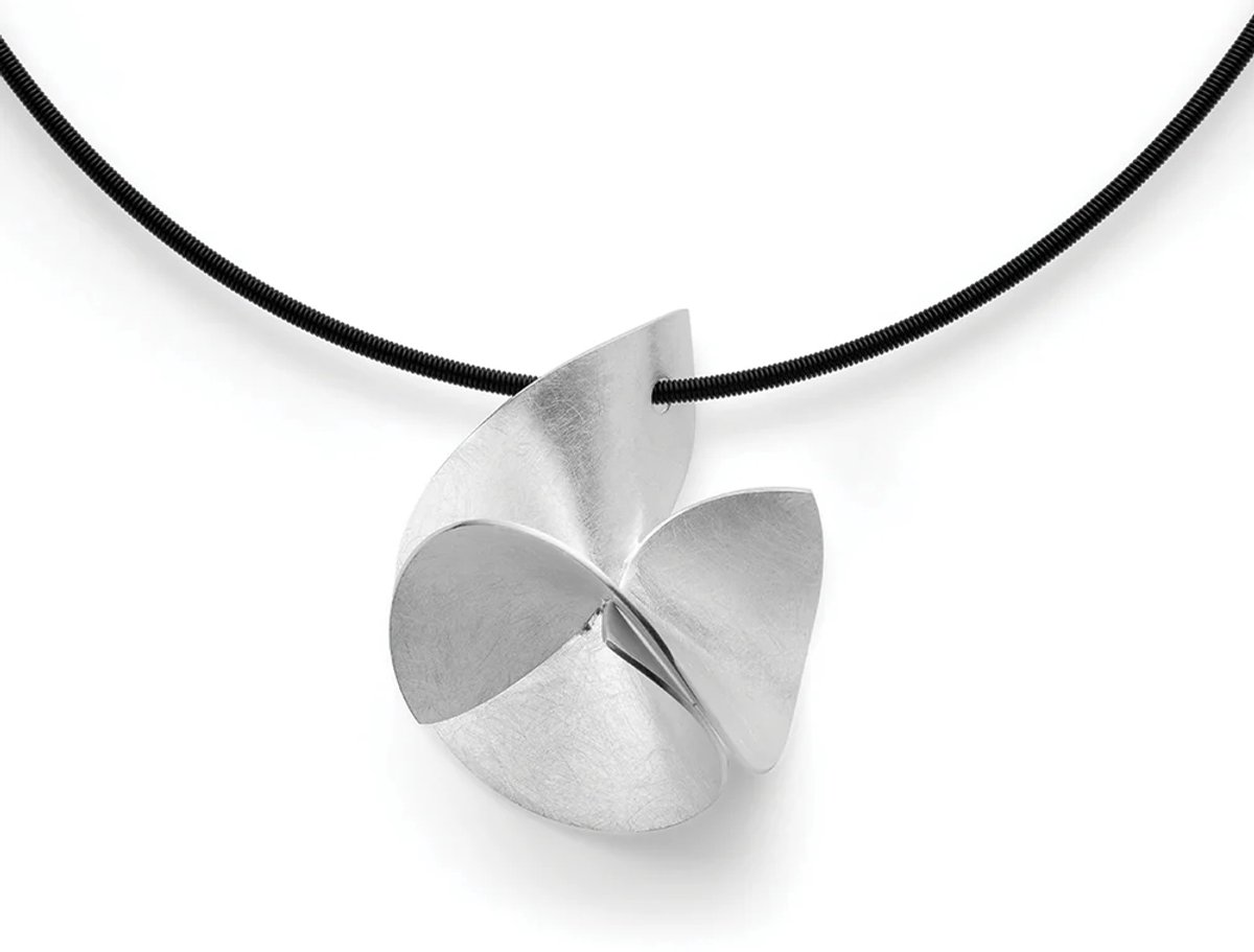 Bastian hanger met collier - pendant - brushed/glossy - 925/-