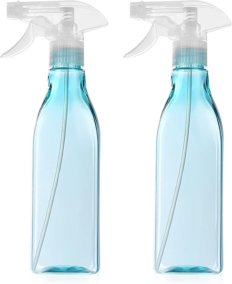 SnelShoppen - 2 Stuks 450ml Plastic Sprayflessen - Herbruikbare Water Sprayflessen - Levenslange Duurzame Plantenspuit - Ergonomische Atomizer voor Tu