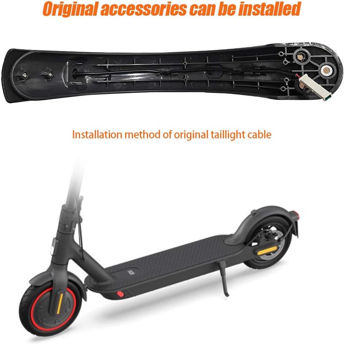 SnelShoppen - Scooter Mudguard Achterspatbord Vervangingsaccessoire Voor Xiaomi M365/S1/PRO/PRO2 - Hoge Kwaliteit ABS en PC Materiaal - Duurzaam en St